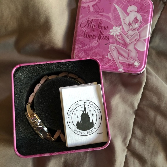 Special Edition Collectors Series DIsney Pink Tinkerbell Watch and Tin - Picture 4 of 12